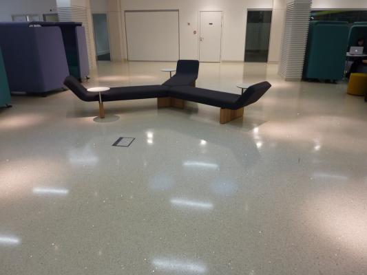Mondeco seamless resin terrazzo