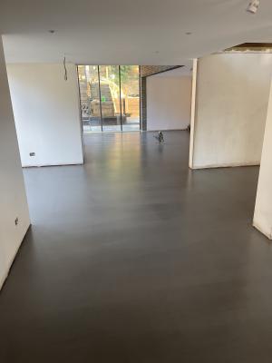 Polished concrete effect