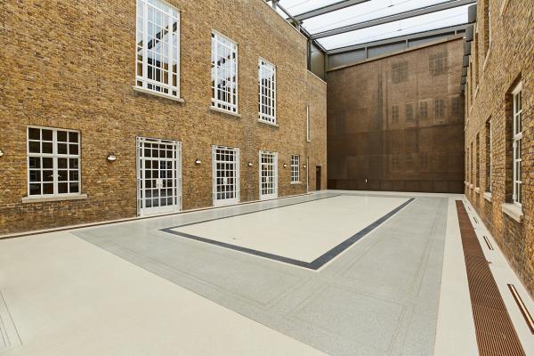 Terrazzo Flooring with UFH - Hackney Town Hall